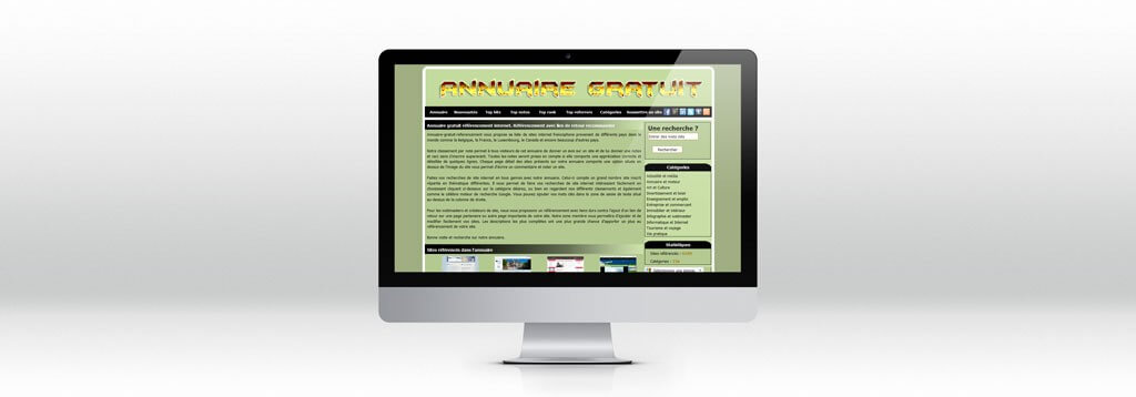 Interface Annuaire gratuit refencement web-design