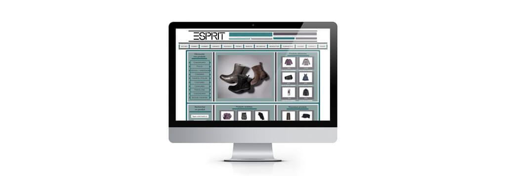 Exemple d'interface esprit web-design