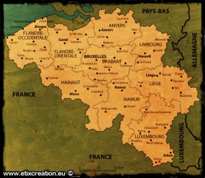 Carte de Belgique