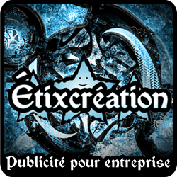 Bannière publicitaire : Étixcréation publicité pour entreprise