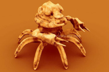 Crabe image de synthese 3d