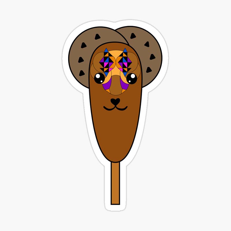 Sticker glace chocolat