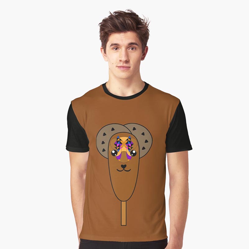 T-shirt glace chocolat kawaii