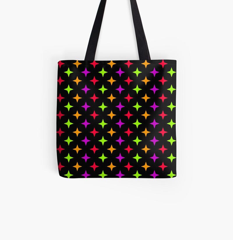 Vente sac étoile multicolore