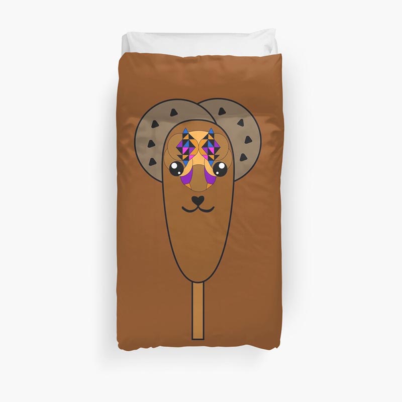 housse de couette glace chocolat