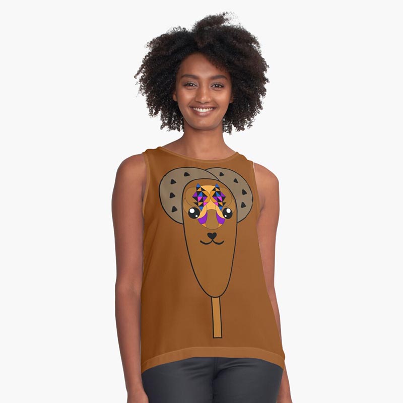 t-shirt femme glace chocolat