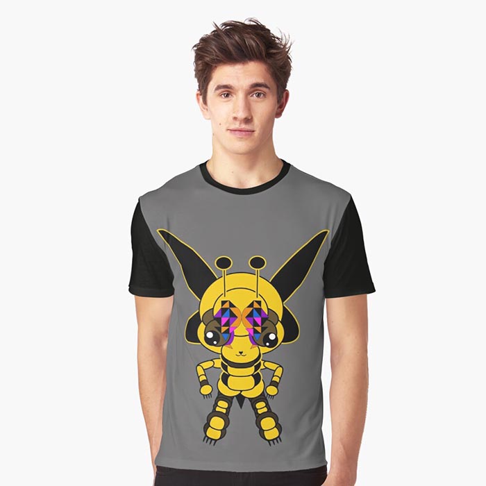 t-shirt guêpe